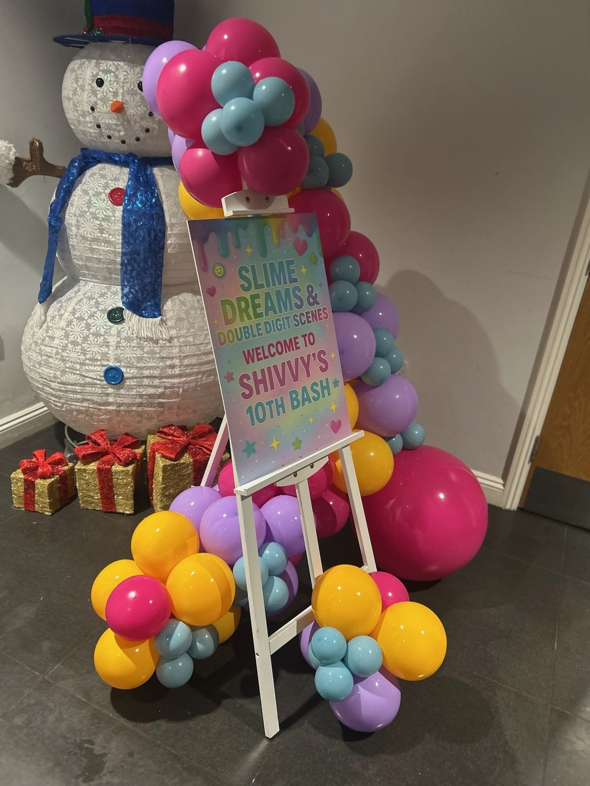 Jazzy Slime party setup